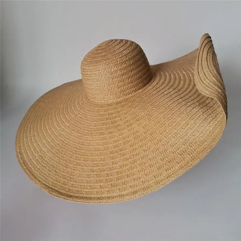 TT Sunscreen Hat Fashion Women Sun Protection Beach Hat Spring Summer Sunscreen Woven Straw Hat Big Brim Beach Hat For Women Girls