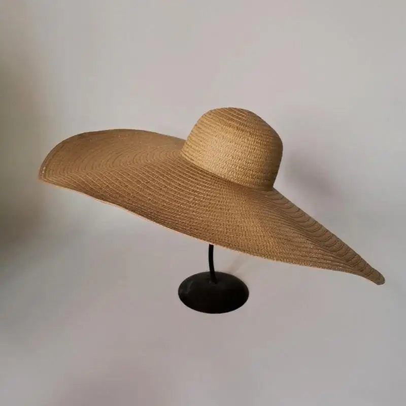 TT Sunscreen Hat Fashion Women Sun Protection Beach Hat Spring Summer Sunscreen Woven Straw Hat Big Brim Beach Hat For Women Girls